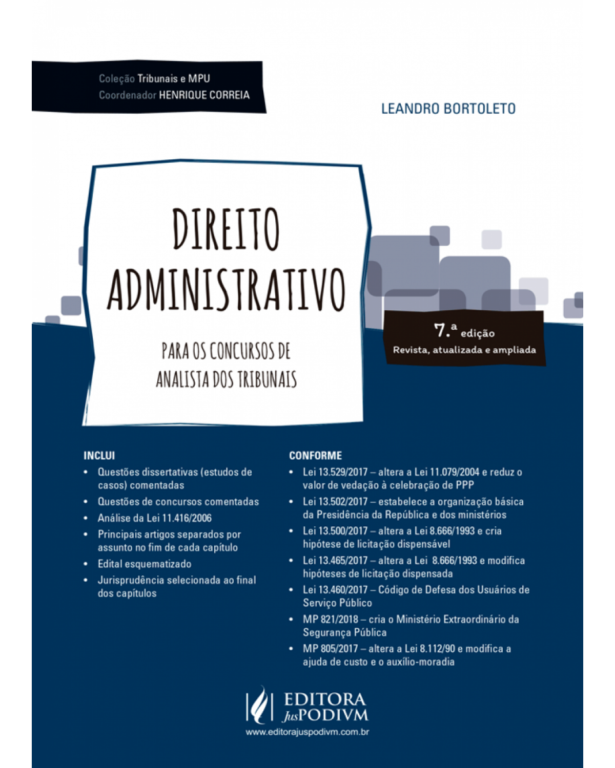 Direito administrativo - para os concursos de analista dos tribunais - 7ª Edição | 2018