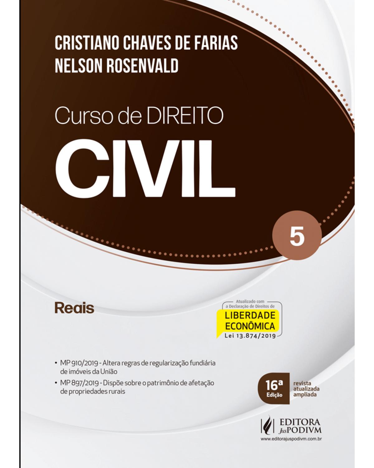 Curso de direito civil - Volume 5: reais - 16ª Edição | 2020