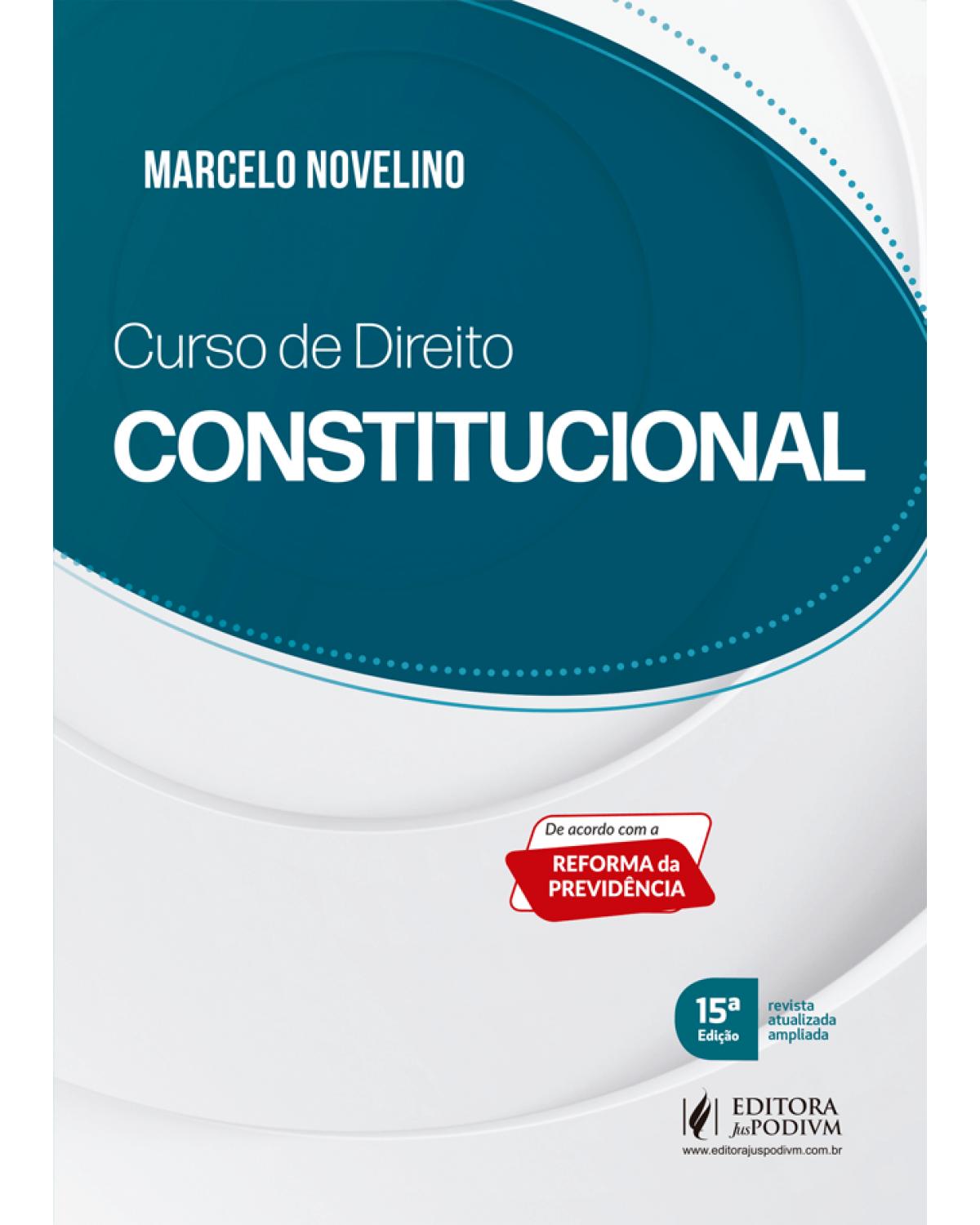 Curso de direito constitucional - 15ª Edição | 2020