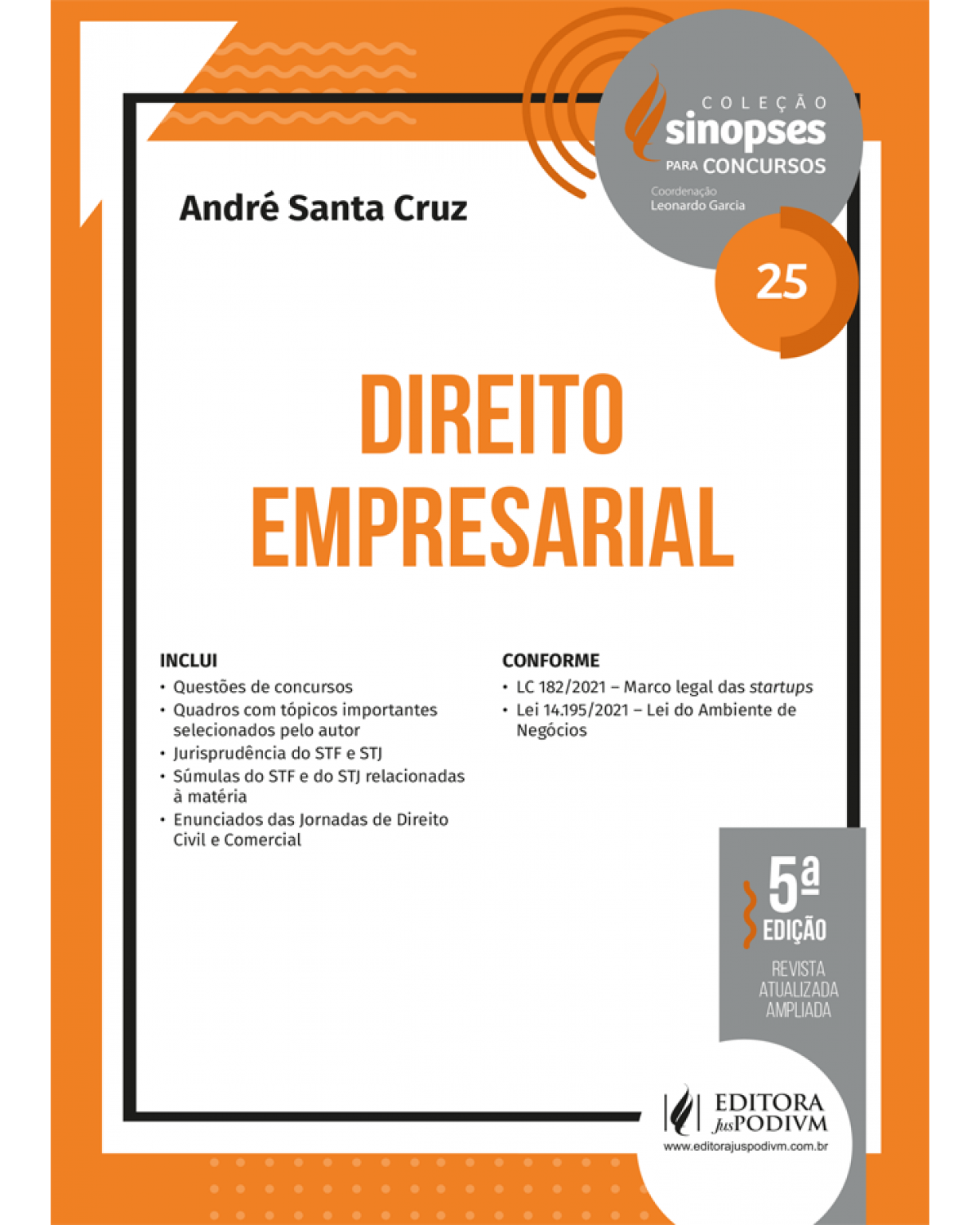 Sinopses para concursos: Direito empresarial - Volume 25:  - 5ª Edição | 2022