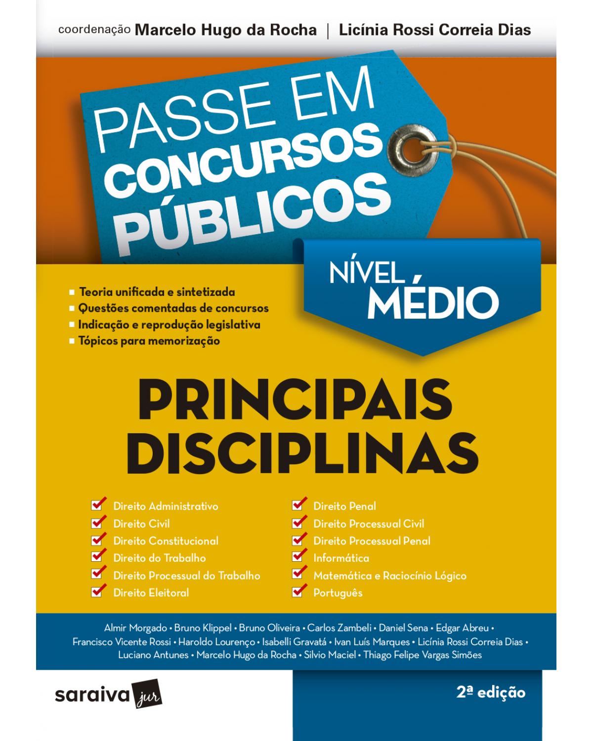 Principais disciplinas - 2ª Edição | 2017