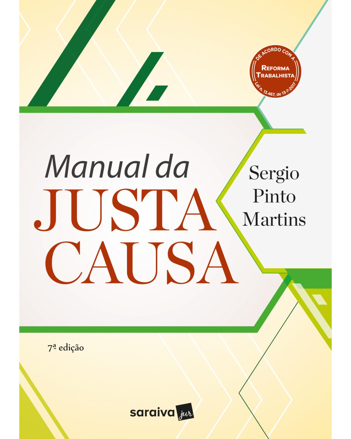 Manual da justa causa - 7ª Edição | 2018
