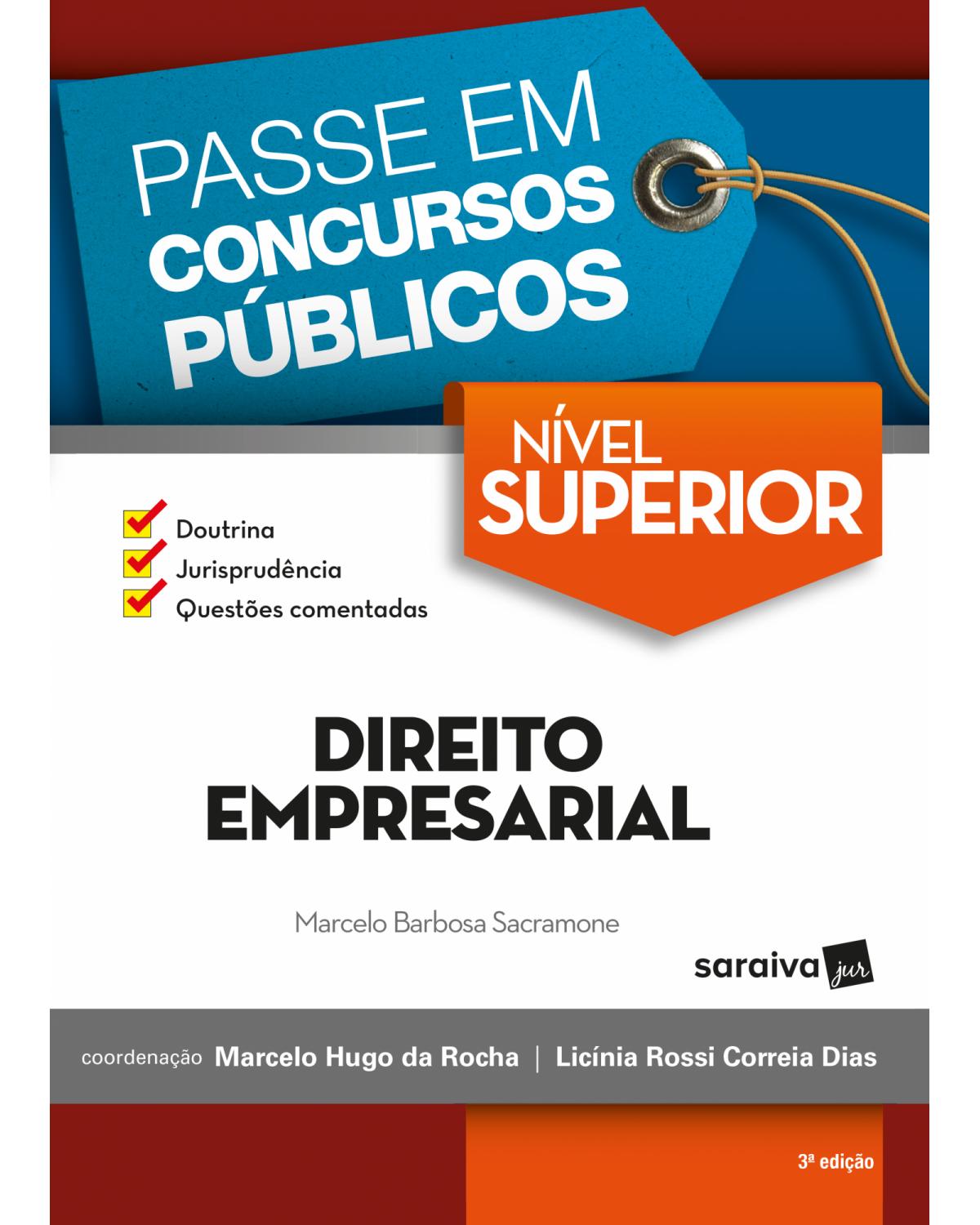 Direito empresarial - nível superior - 3ª Edição | 2018