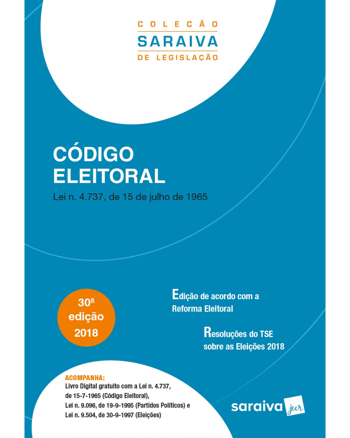 Código eleitoral - 30ª Edição | 2018