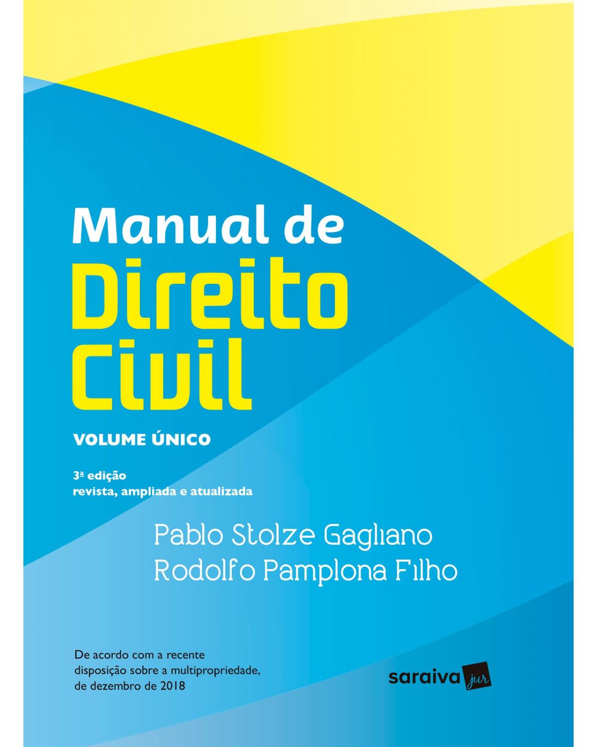 Manual de direito civil - 3ª Edição | 2019