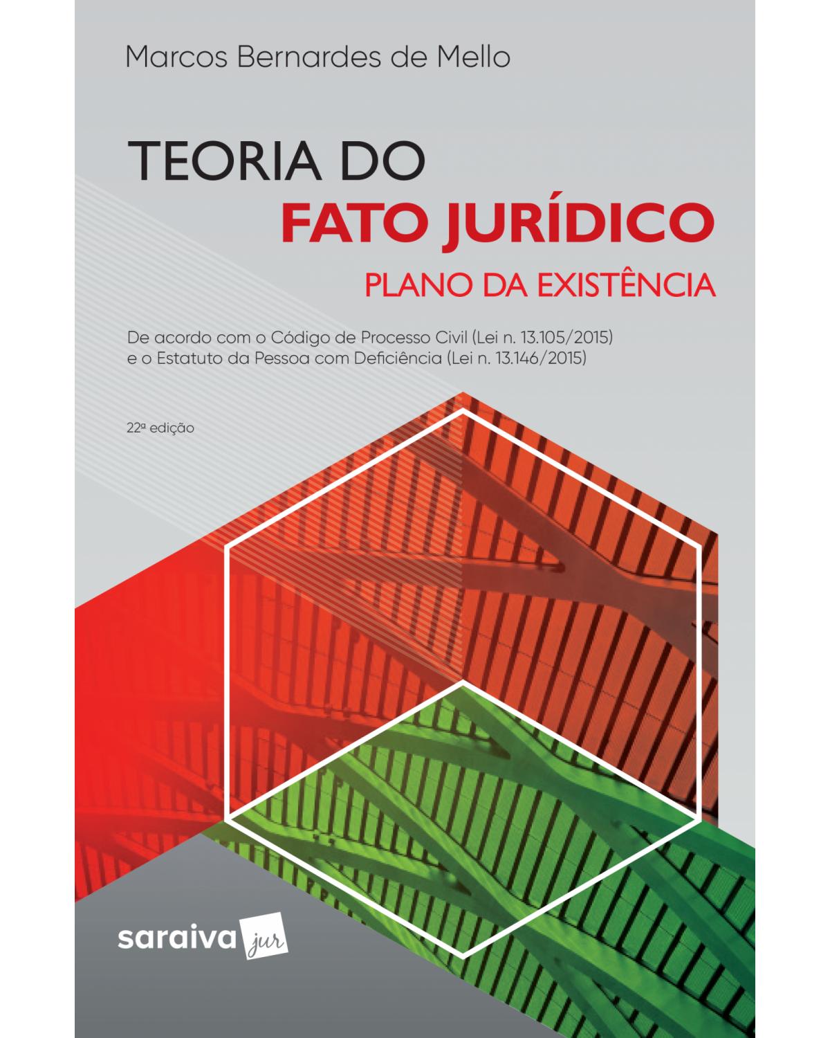 Teoria do fato jurídico - plano da existência - 22ª Edição | 2019