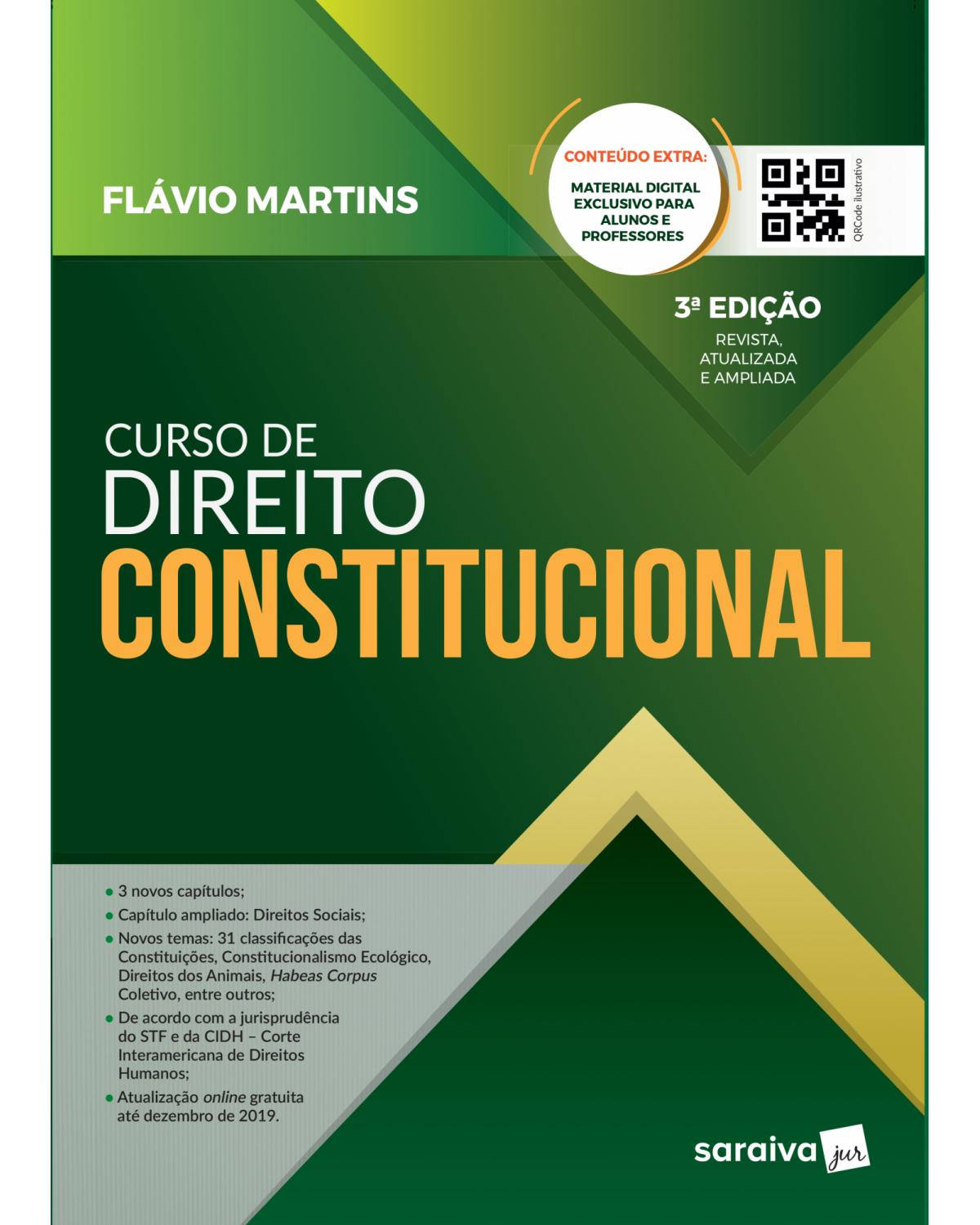 Curso de direito constitucional - 3ª Edição | 2019