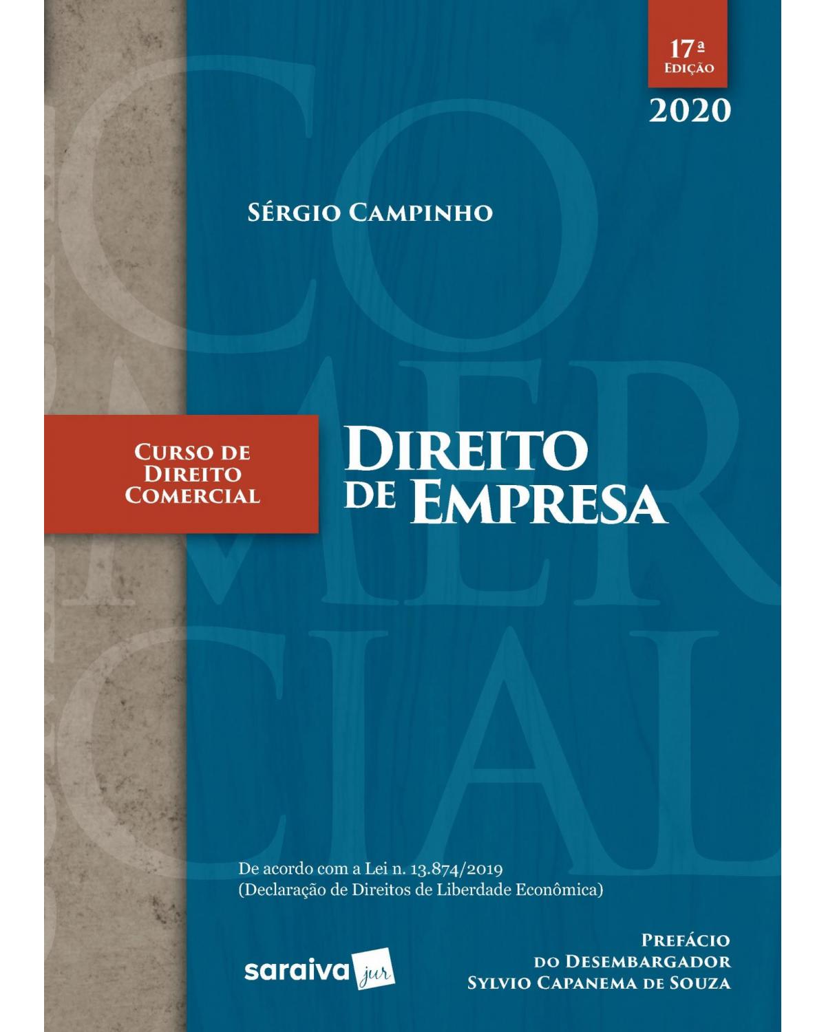 Curso de direito comercial - Direito de empresa - 17ª Edição | 2020