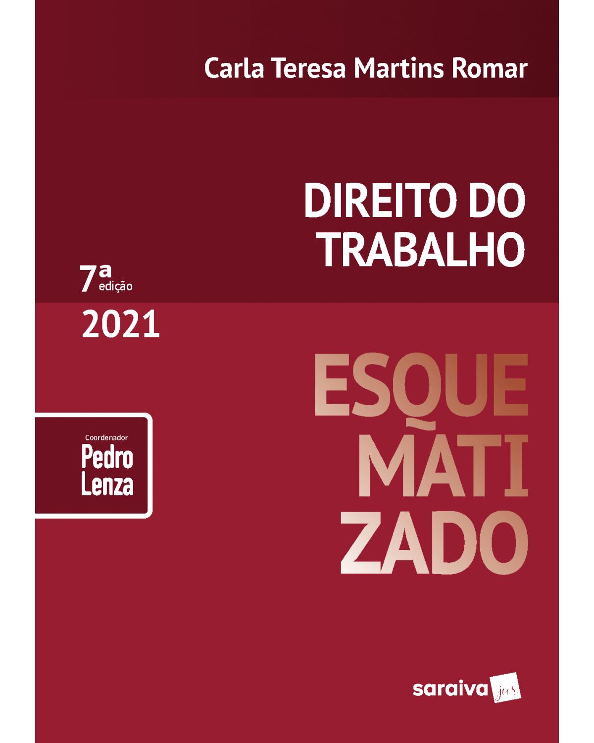 Direito do trabalho esquematizado - 7ª Edição | 2021