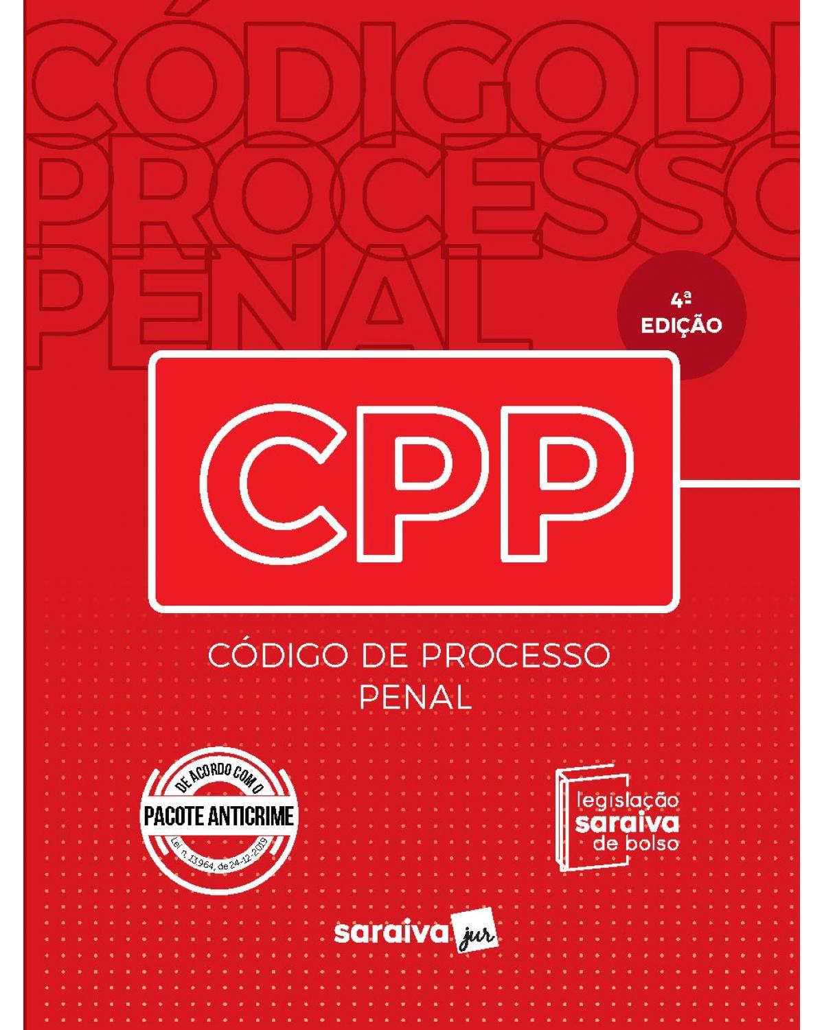 Código de processo penal - 4ª Edição | 2020