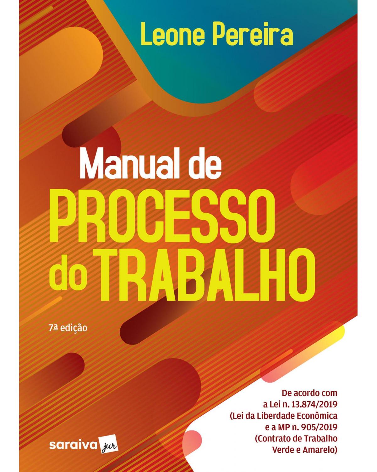 Manual de processo do trabalho - 7ª Edição | 2020