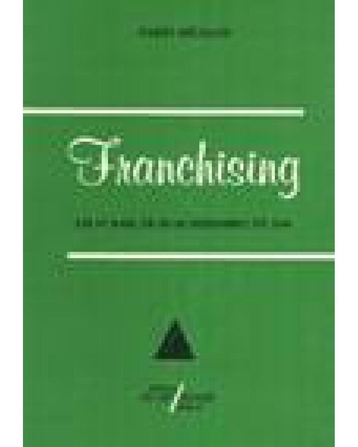 Franchising: Lei n° 8.955, de 15 de dezembro de 1994 - 1ª Edição | 1996