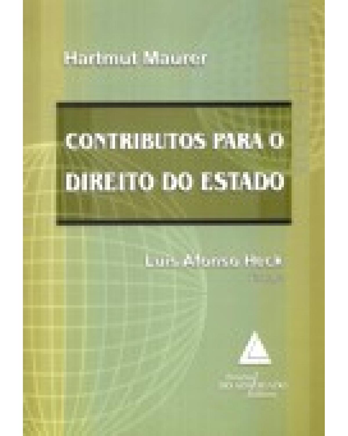 Contributos para o direito do estado - 1ª Edição | 2007