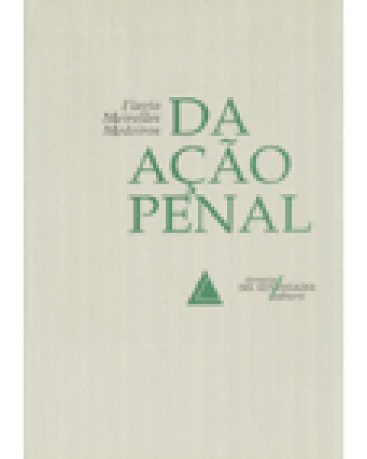 Da ação penal - 1ª Edição | 1995