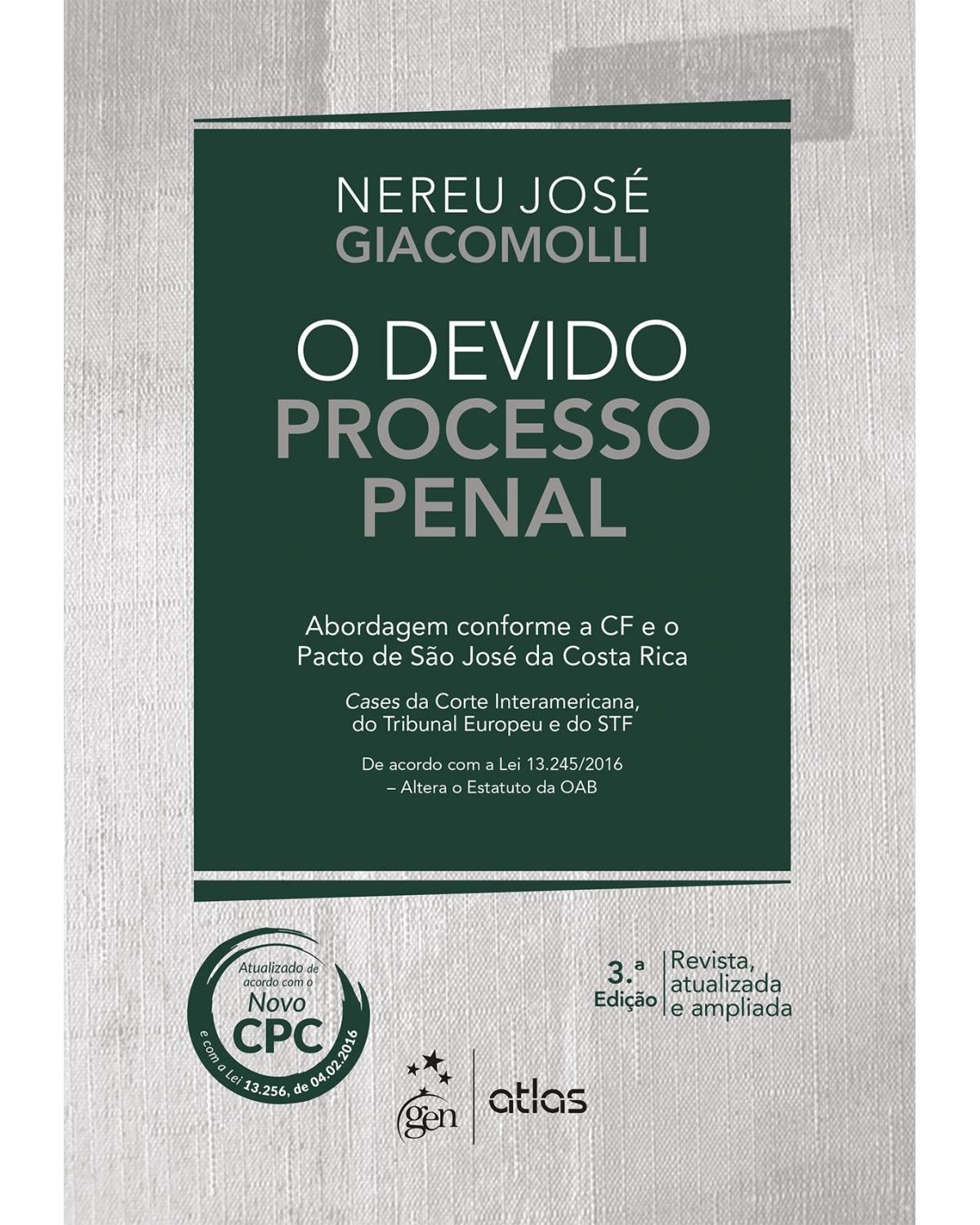 O devido processo penal - 3ª Edição | 2016