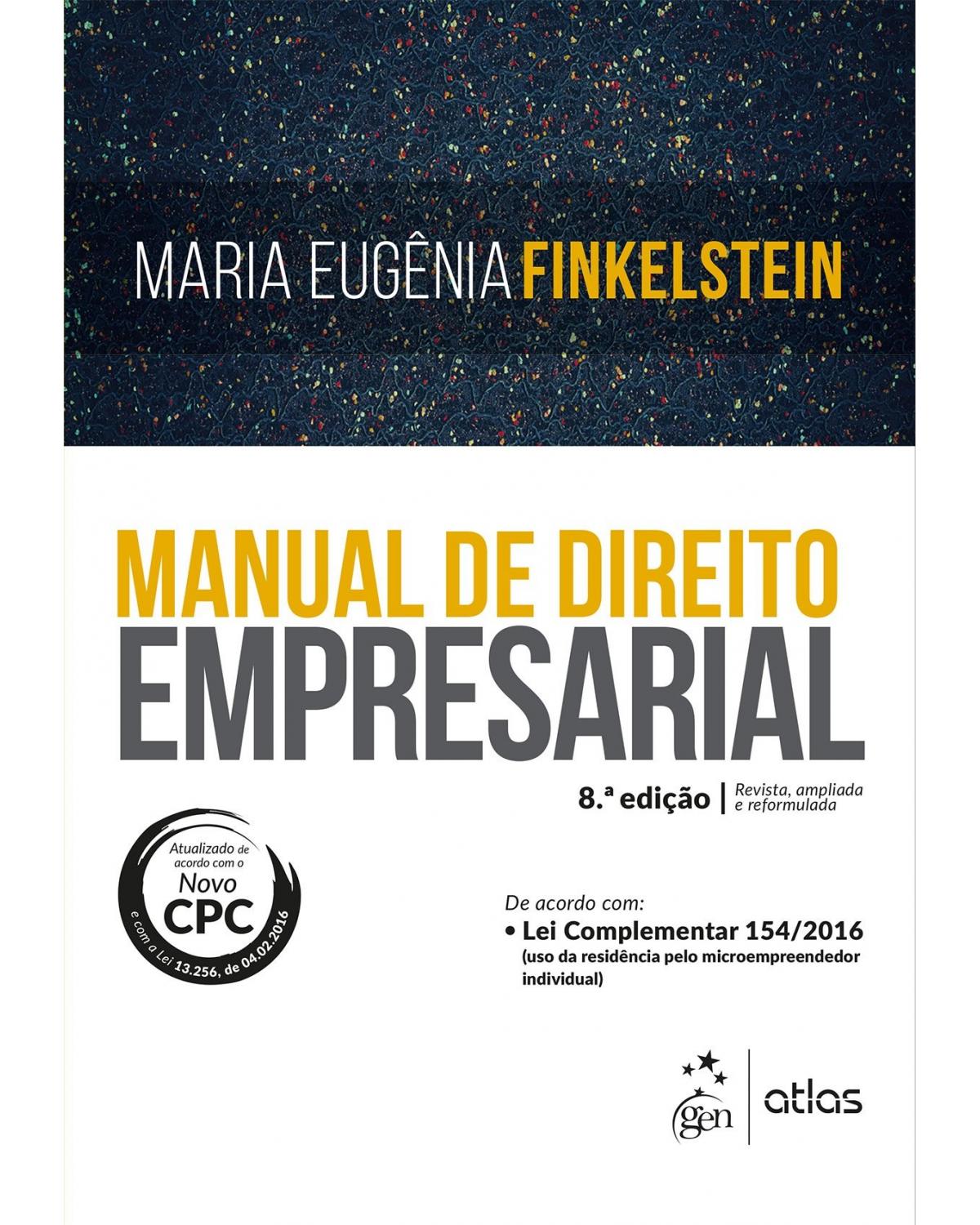 Manual de direito empresarial - 8ª Edição | 2016