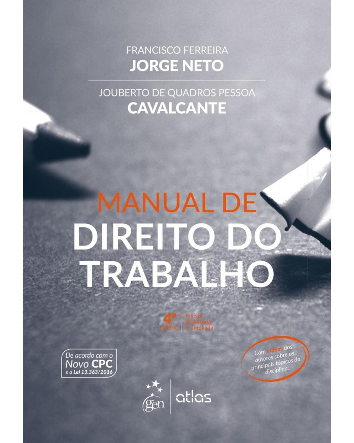 Manual de direito do trabalho - 4ª Edição | 2017