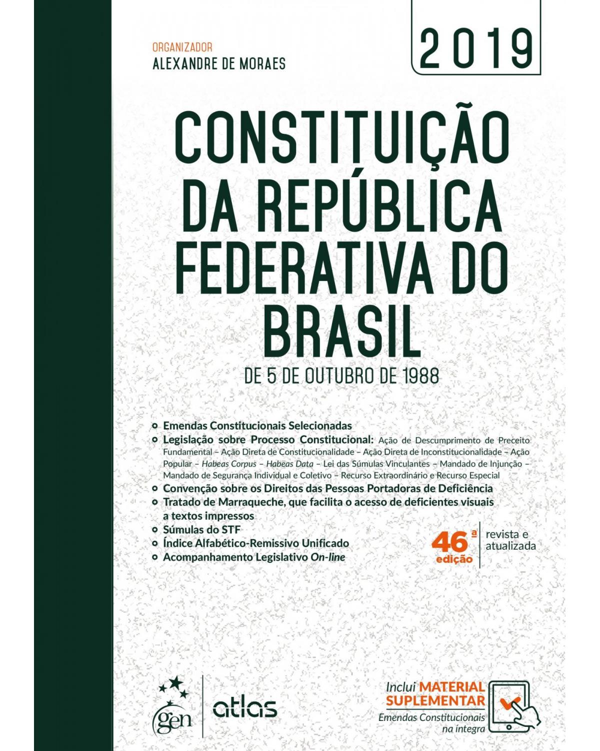 Constituição da República Federativa do Brasil - 46ª Edição | 2019