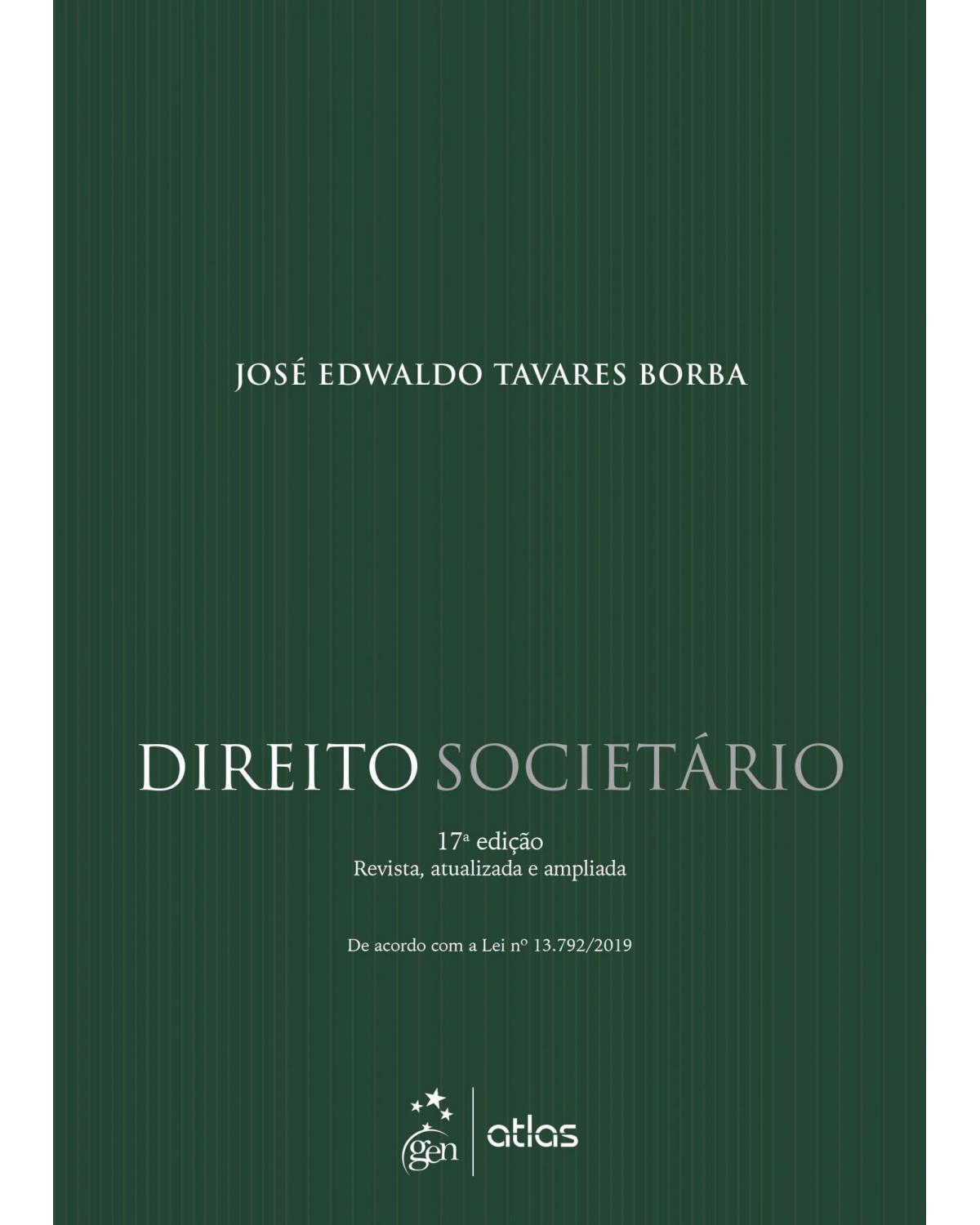 Direito societário - 17ª Edição | 2019