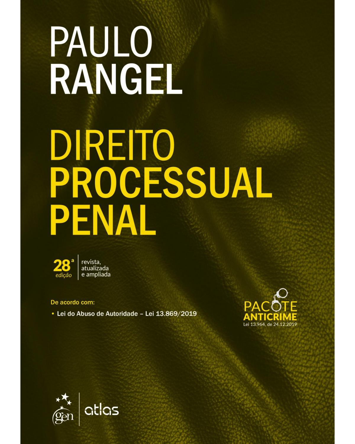 Direito processual penal - 28ª Edição | 2020