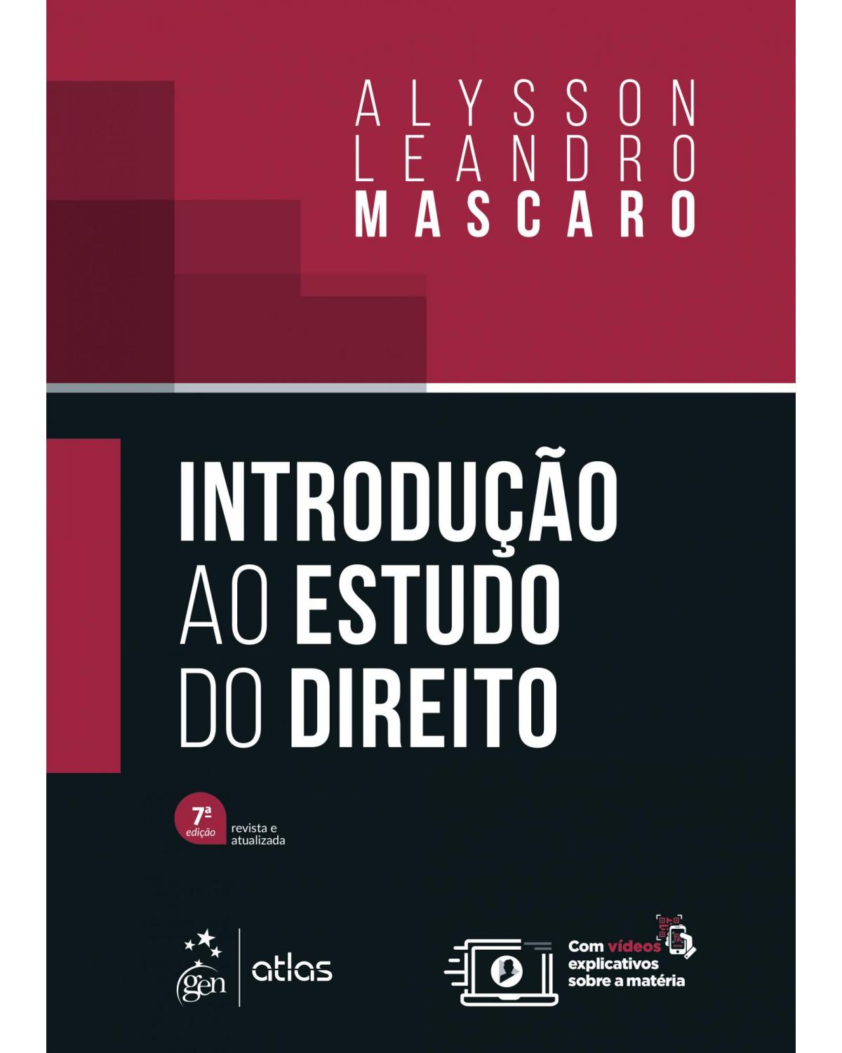 Introdução ao estudo do direito - 7ª Edição | 2020