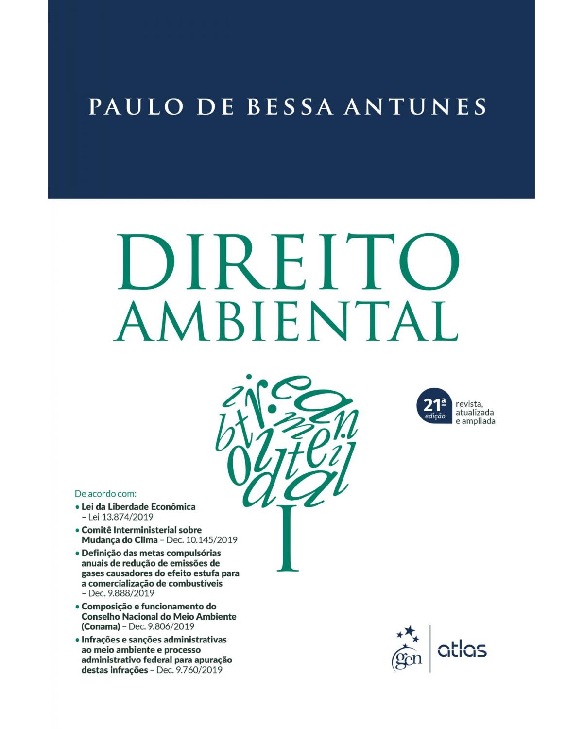 Direito ambiental - 21ª Edição | 2020