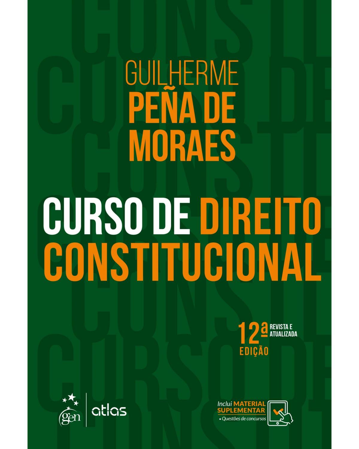 Curso de direito constitucional - 12ª Edição | 2020