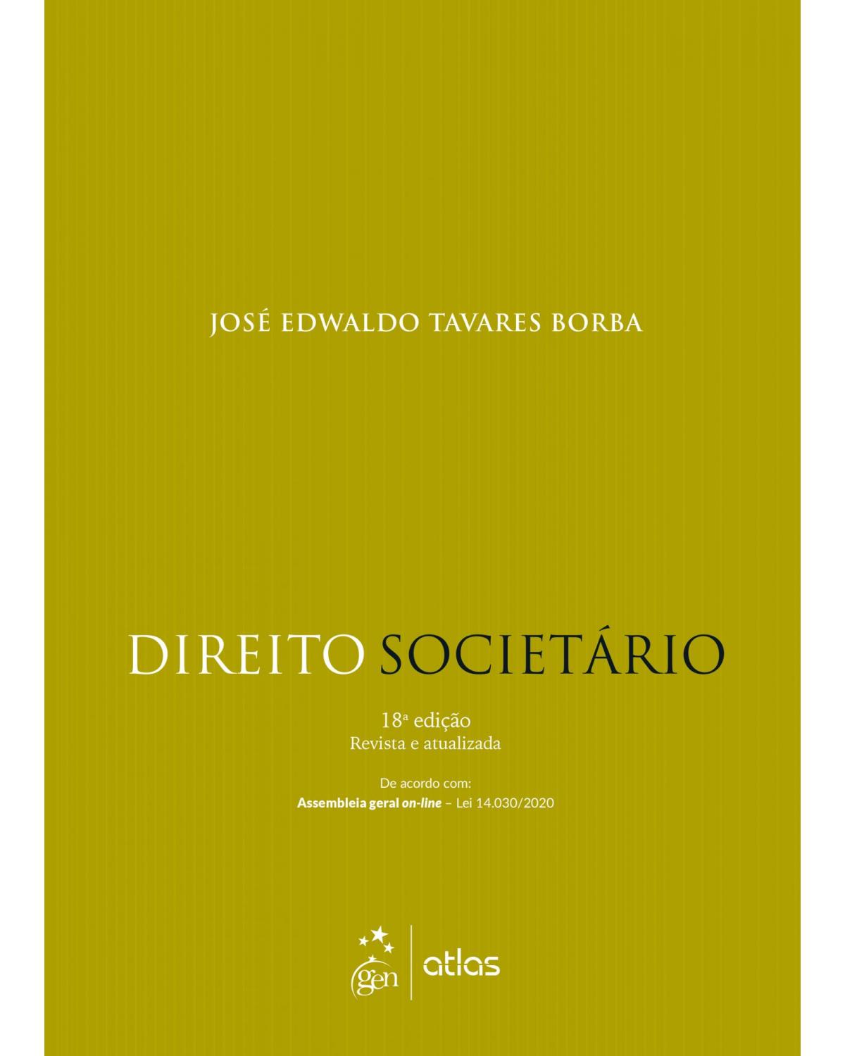 Direito societário - 18ª Edição | 2021