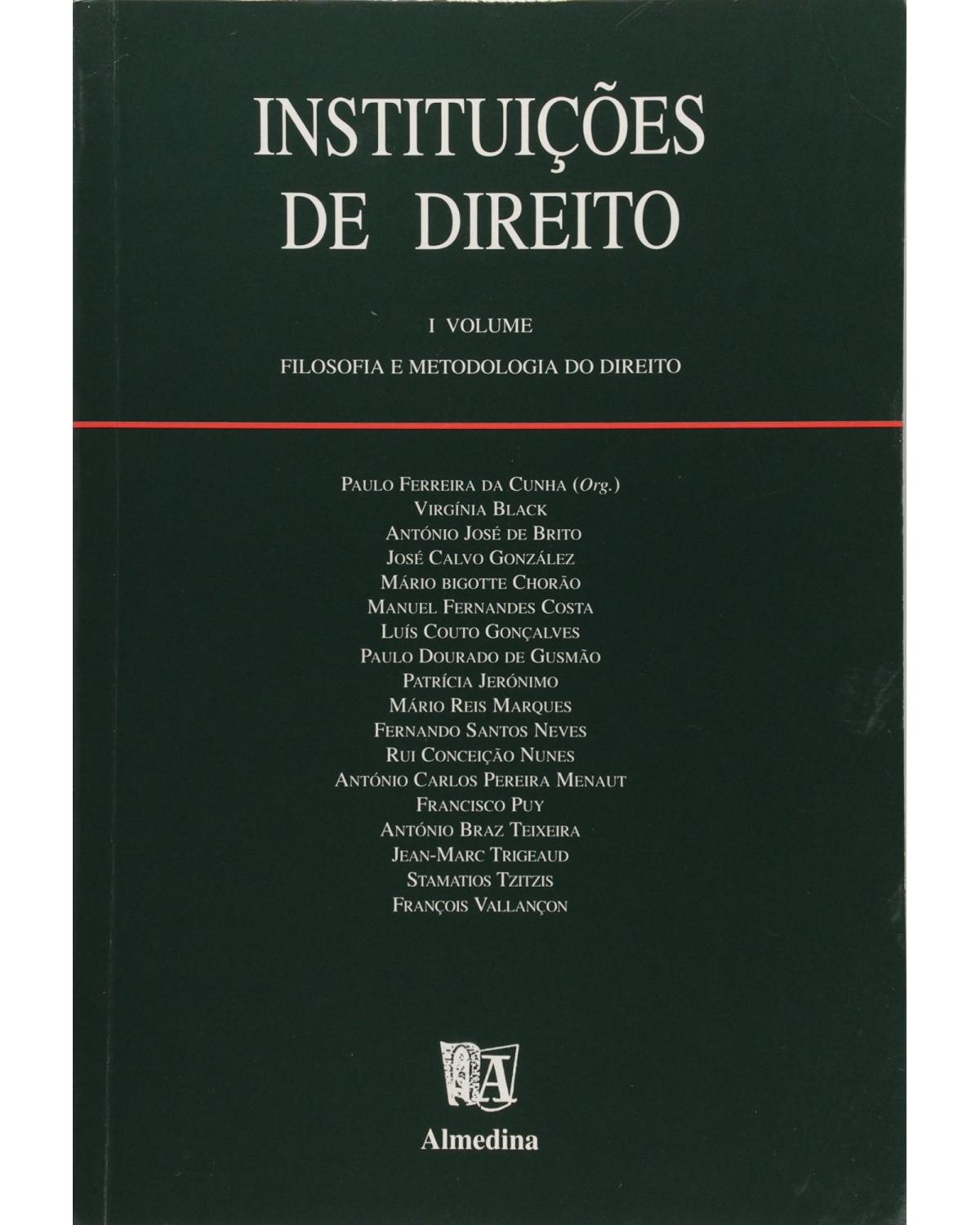 Instituições de direito: filosofia e metodologia do direito - 1ª Edição | 1998