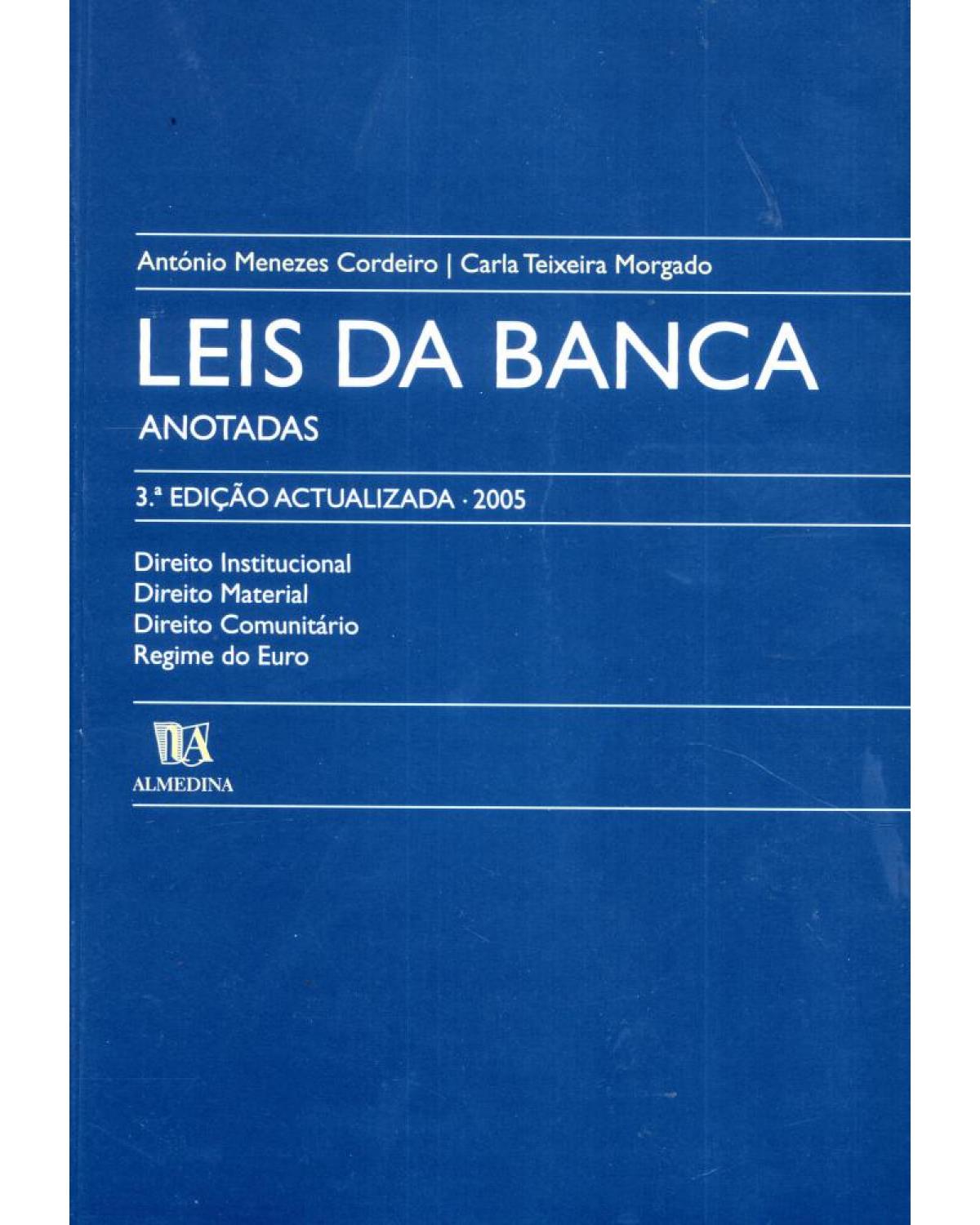 Leis da banca: anotadas - 3ª Edição | 2005