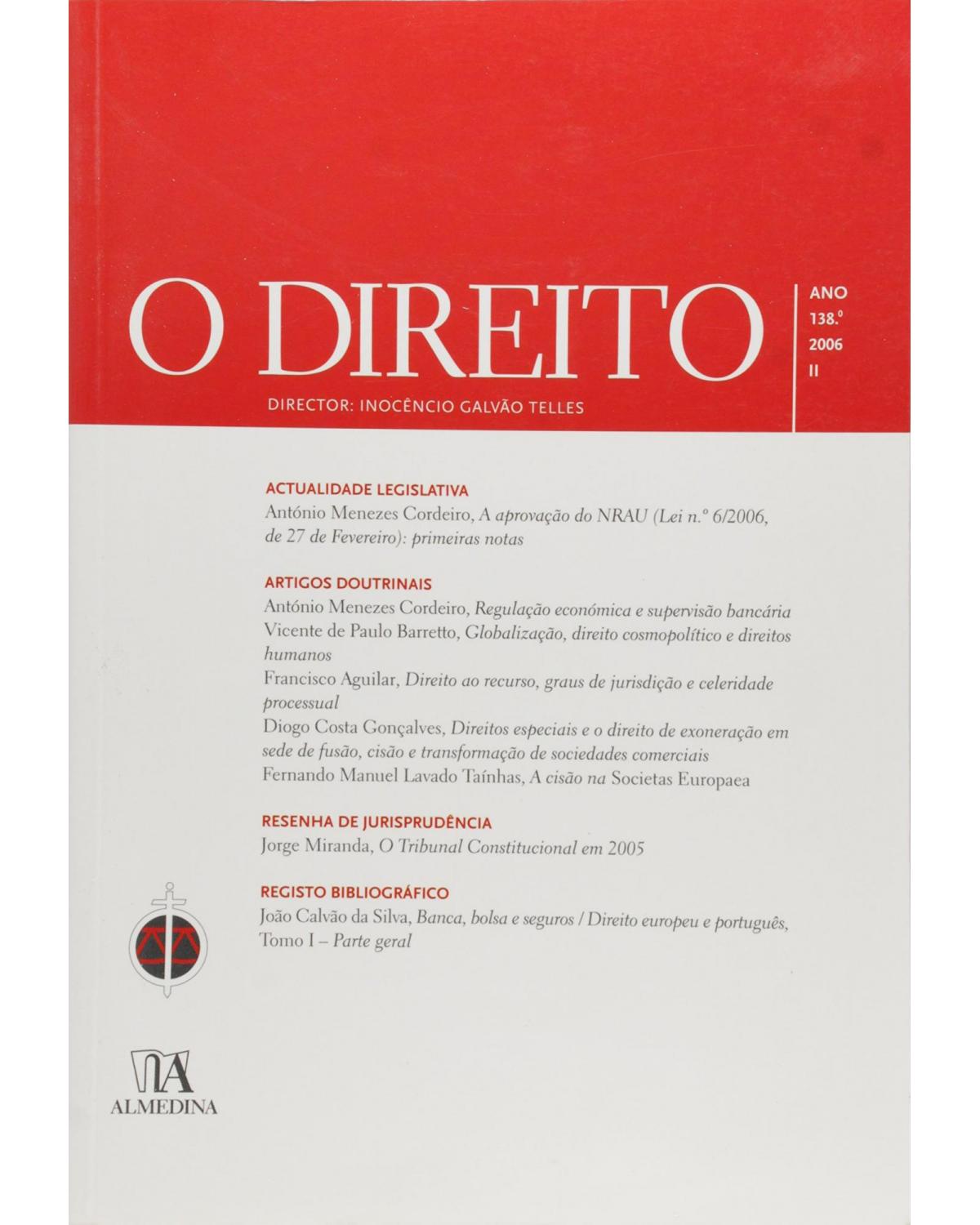 O direito: ano 138º - II - 1ª Edição | 2006