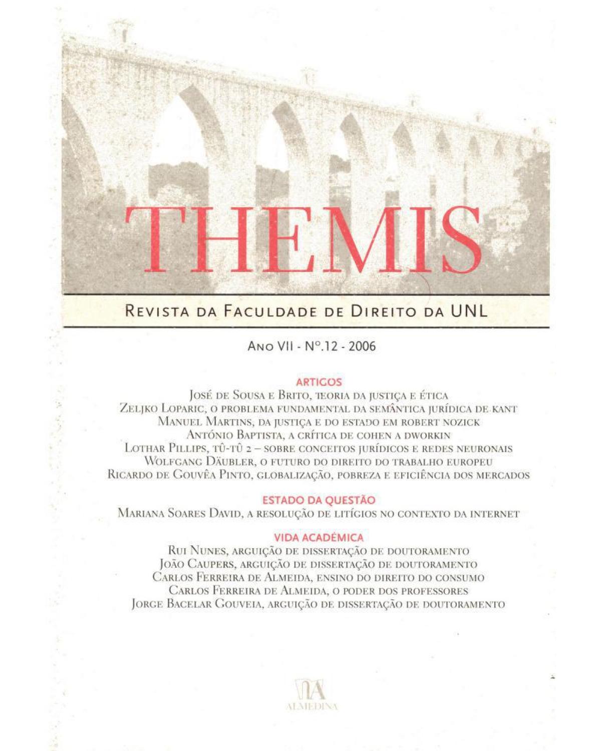 Themis: ano VII - Nº 12 - 1ª Edição | 2006