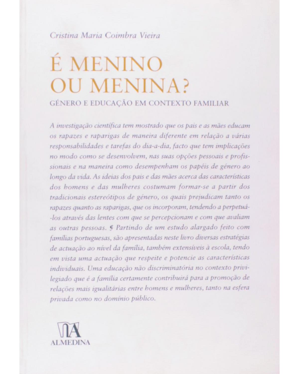 É menino ou menina?: género e educação em contexto familiar - 1ª Edição | 2006