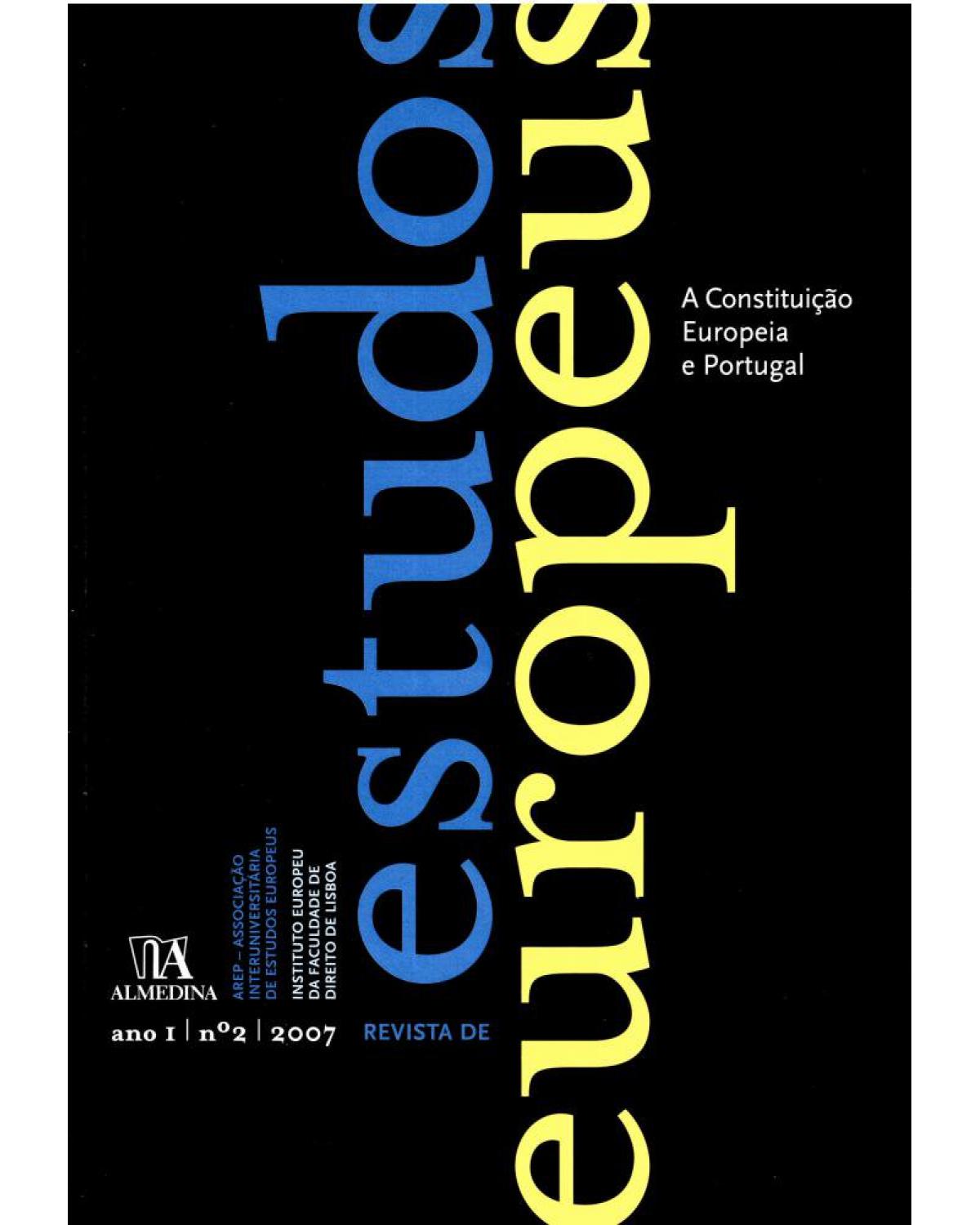 Revista de estudos europeus: ano I - Nº 2 - 1ª Edição | 2007