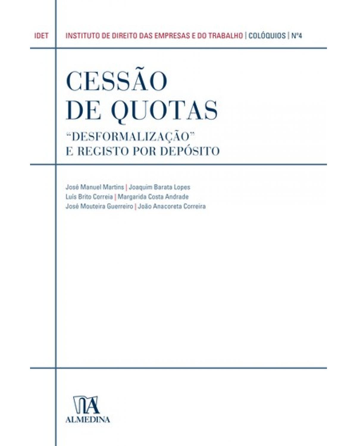 Cessão de quotas - Volume 4: 