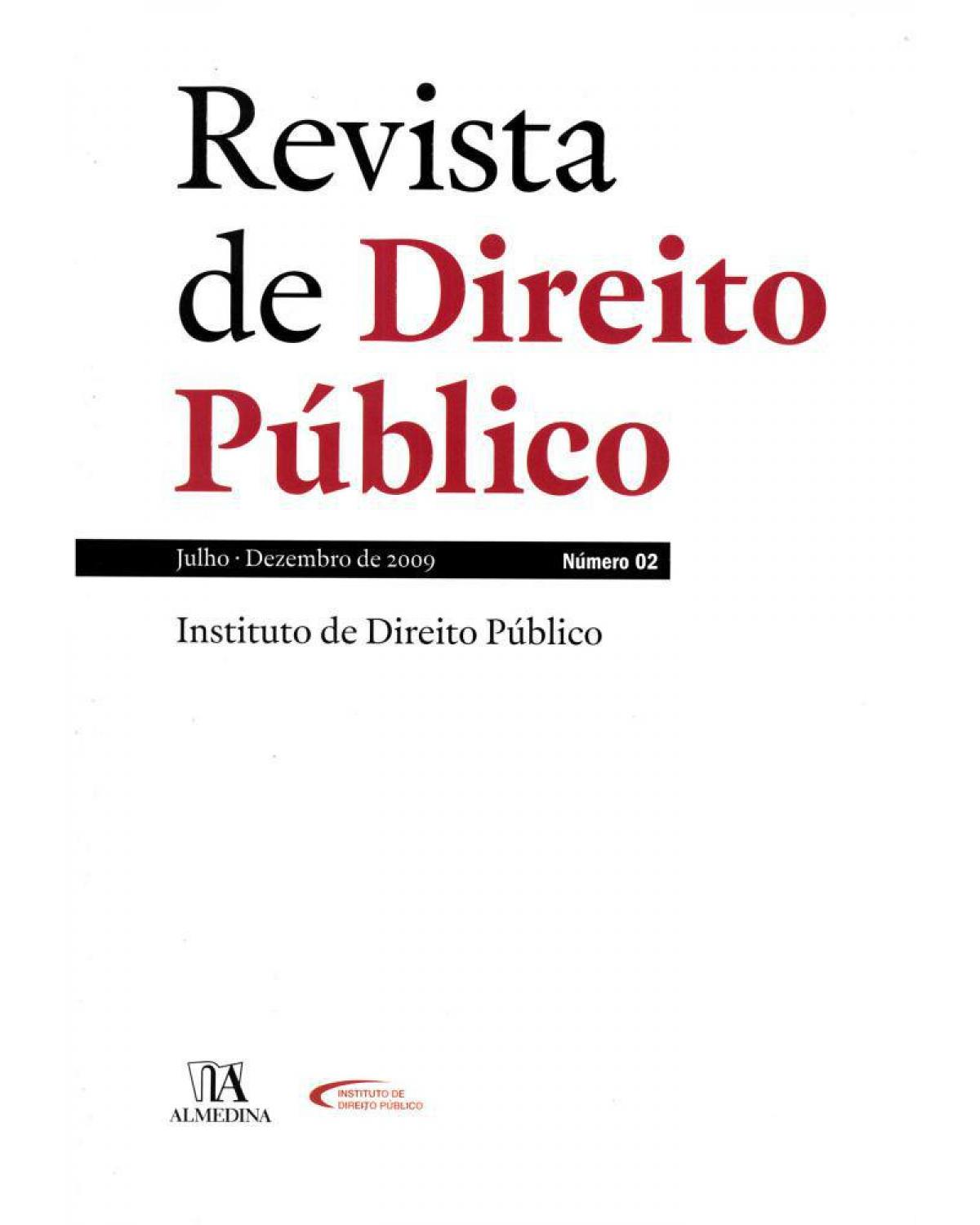 Revista de direito público: ano I - Nº 2 - 1ª Edição | 2009