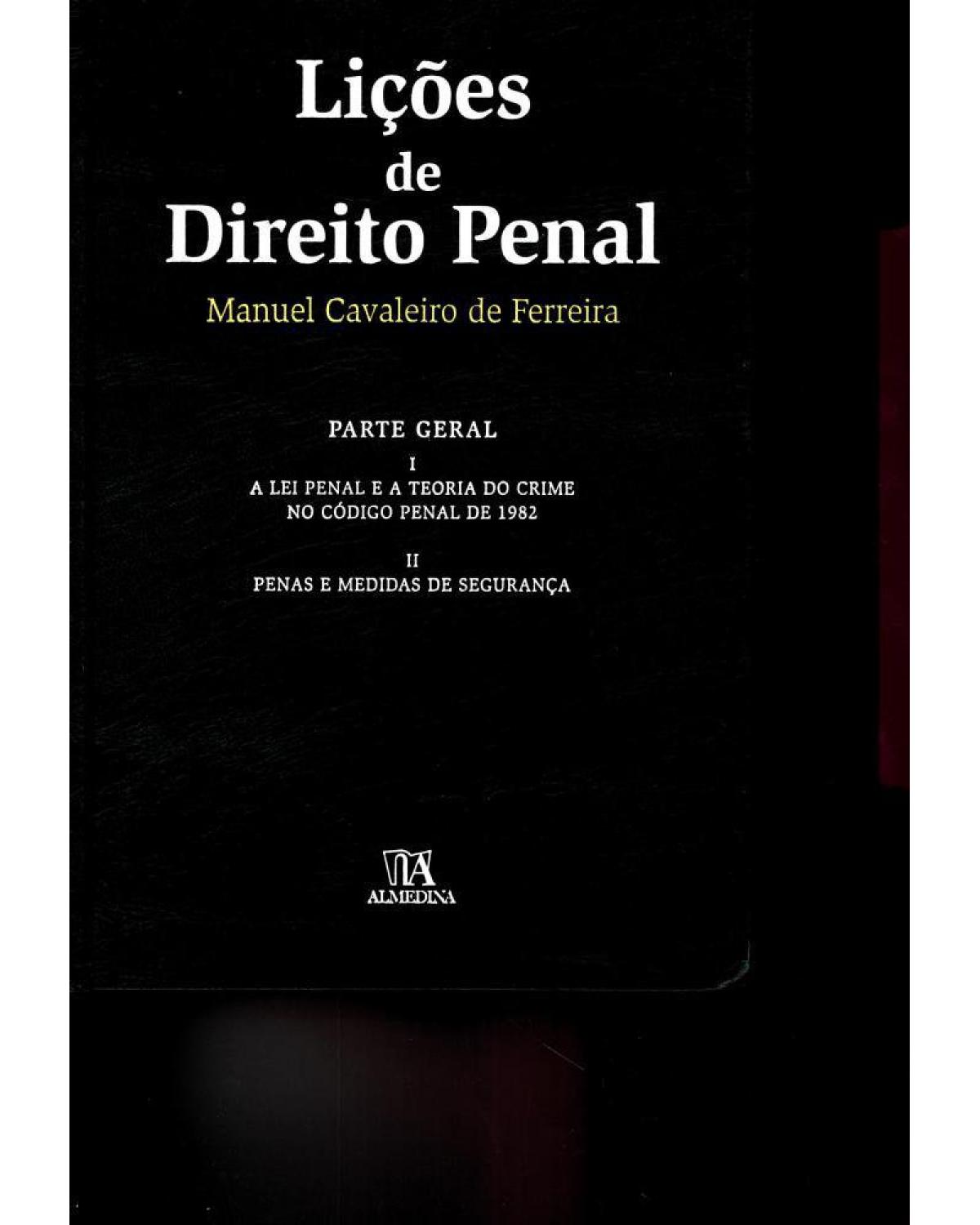 Lições de direito penal: Parte geral - 1ª Edição