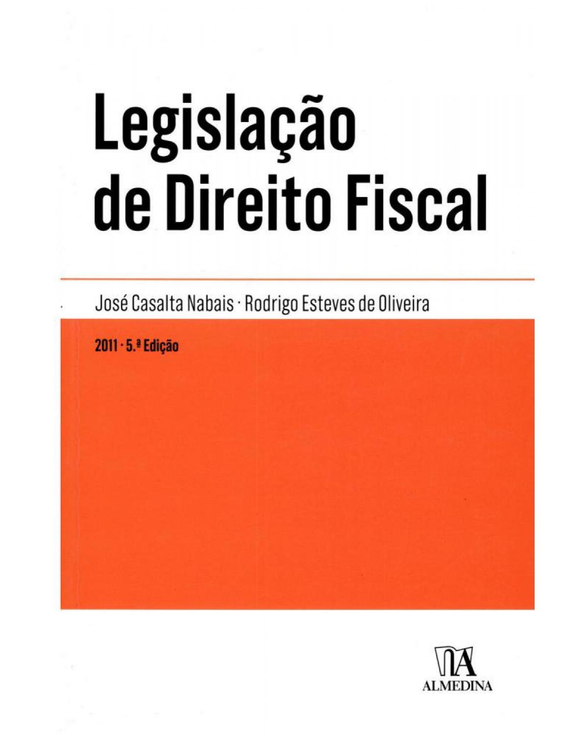 Legislação de direito fiscal - 5ª Edição