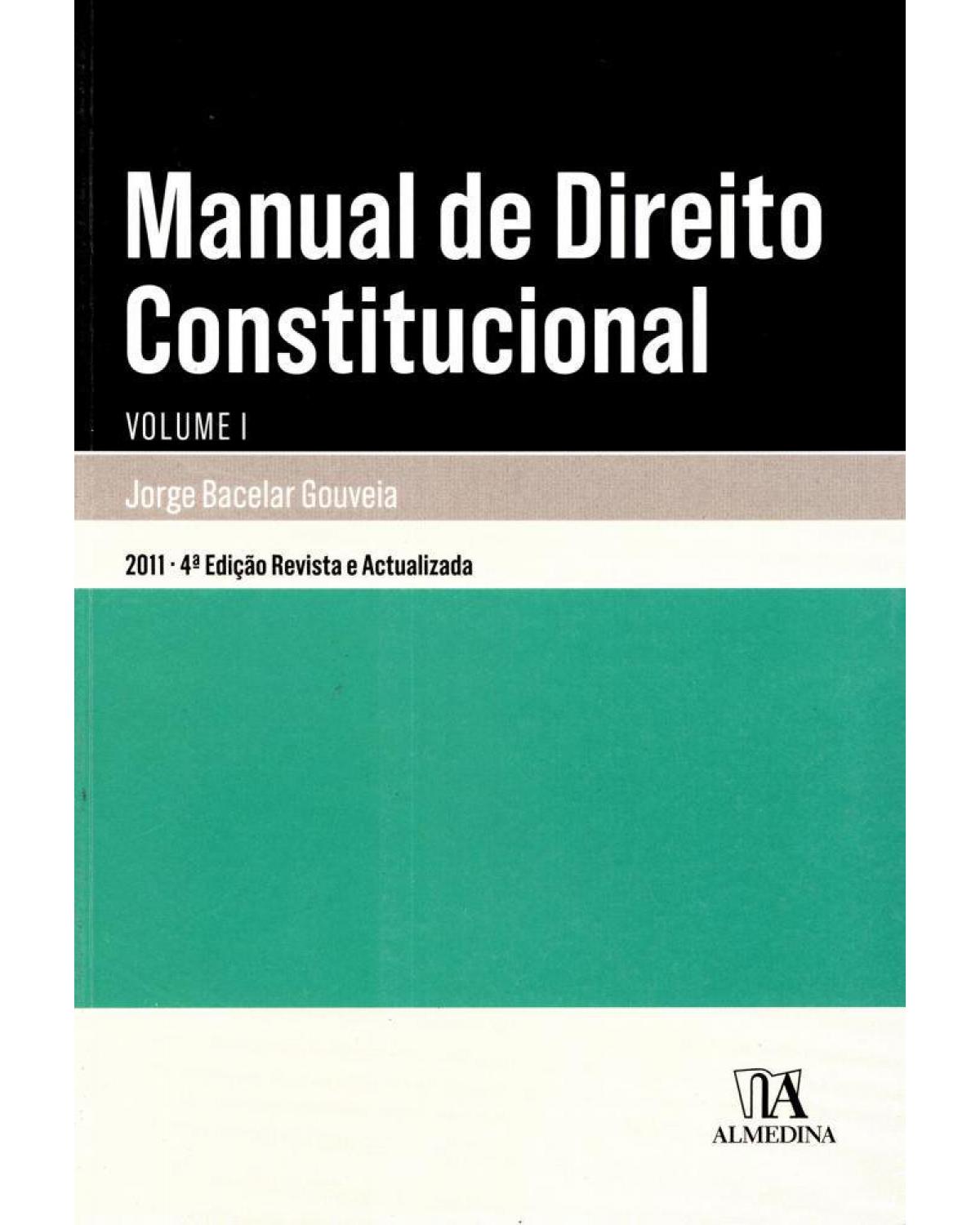 Manual de direito constitucional - 4ª Edição