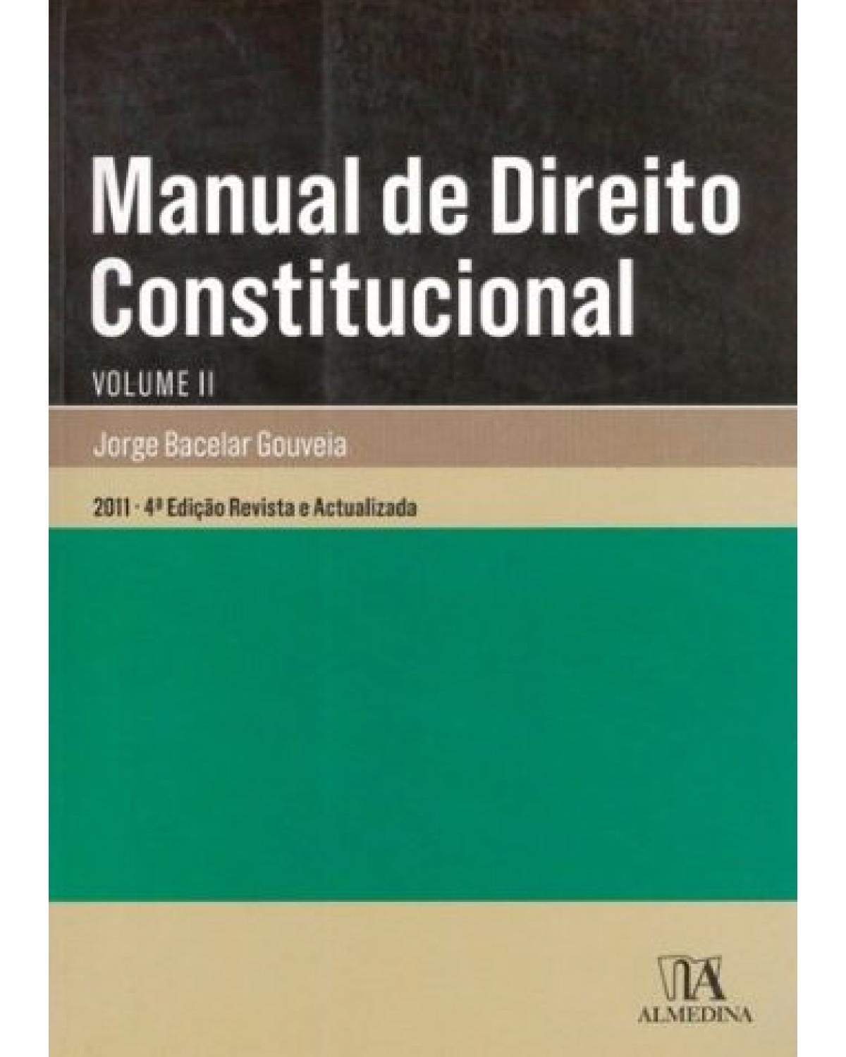 Manual de direito constitucional - 4ª Edição