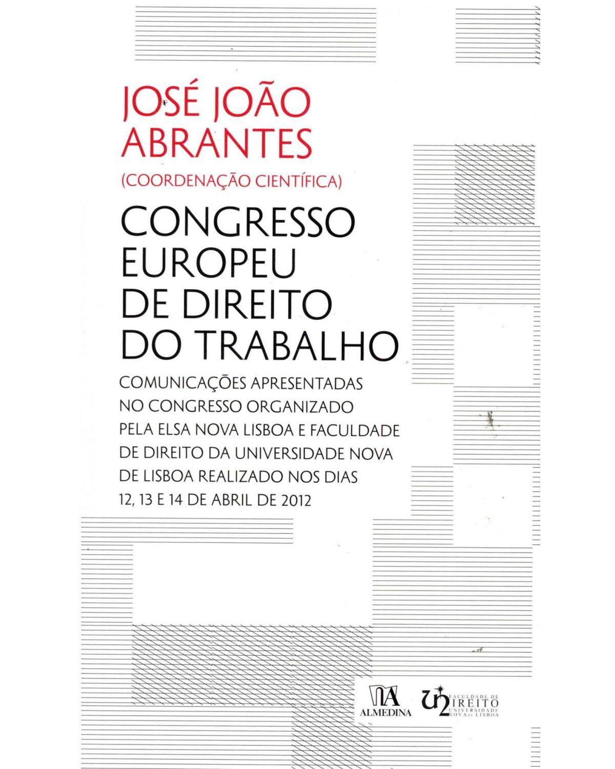 Congresso europeu de direito do trabalho - 1ª Edição | 2014