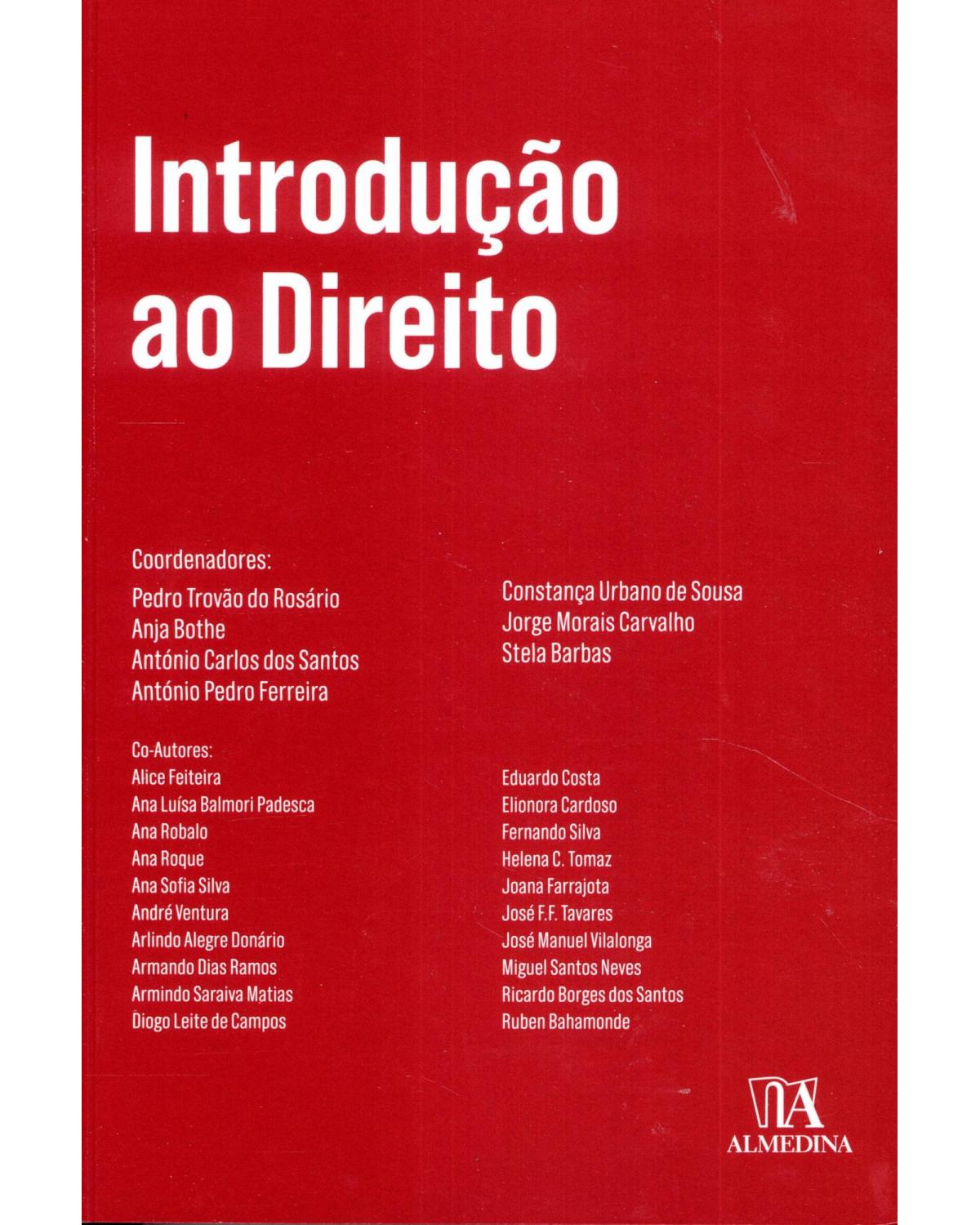 Introdução ao direito - 1ª Edição | 2016