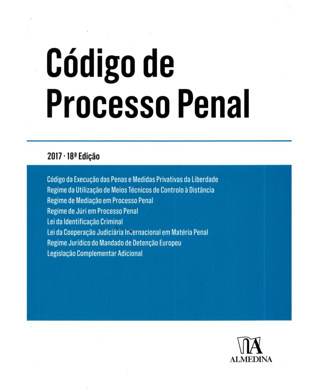 Código de processo penal - 18ª Edição | 2017