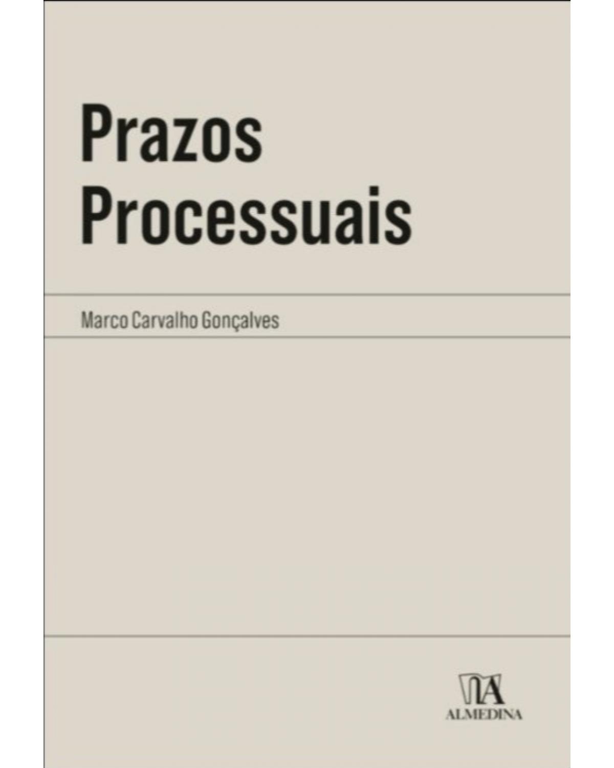 Prazos processuais - 1ª Edição | 2019