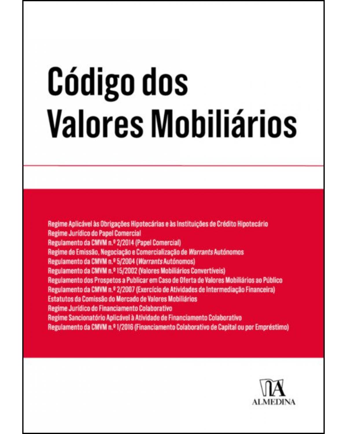 Código dos valores mobiliários - 1ª Edição | 2019