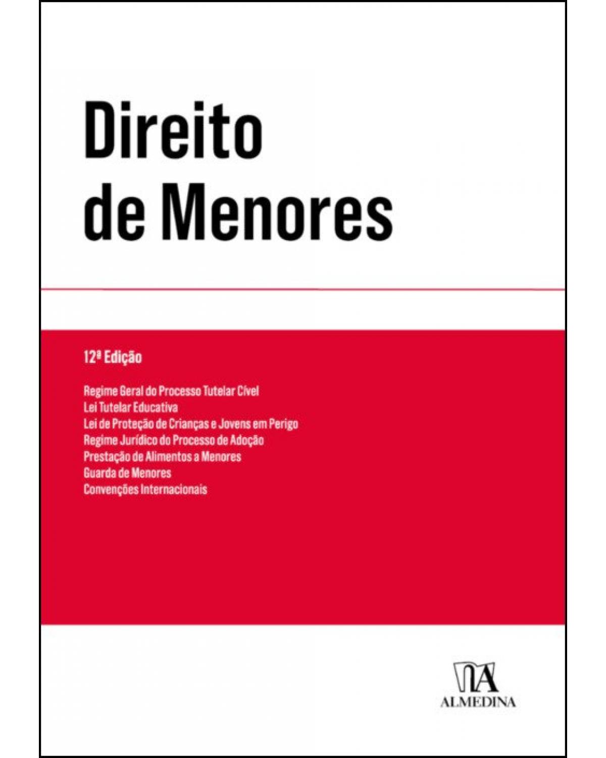 Direito de menores - 12ª Edição | 2019