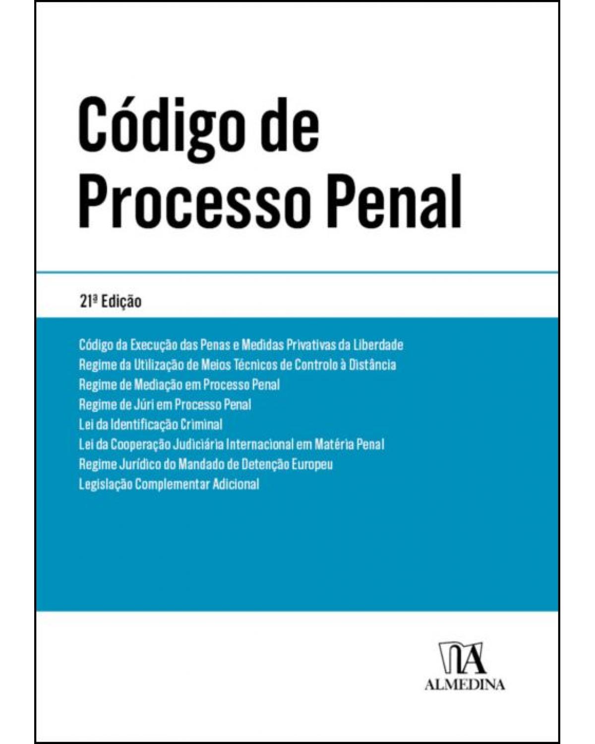 Código de processo penal: Edição de bolso - 21ª Edição | 2022