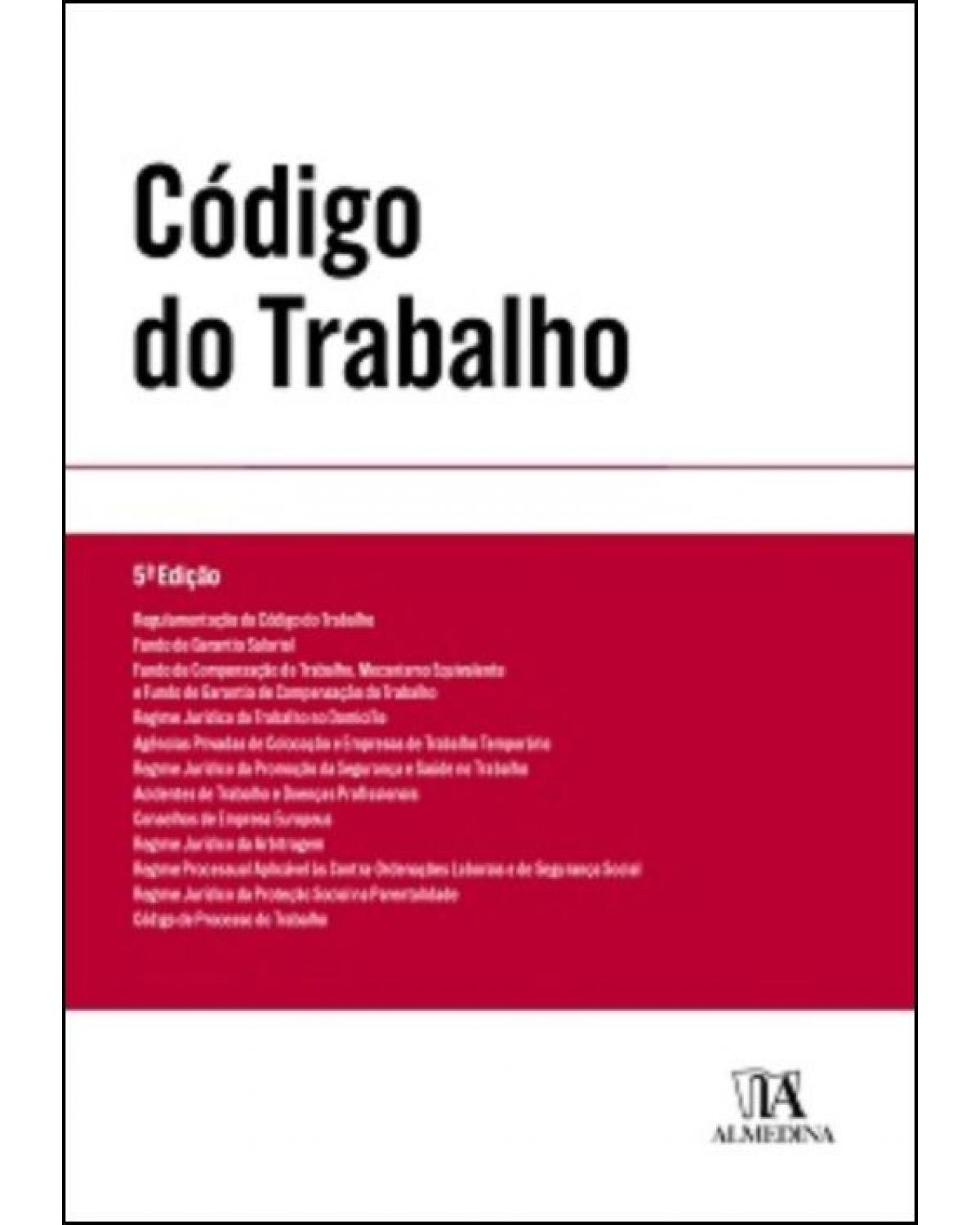 Código do trabalho - 5ª edição - 5ª Edição | 2022