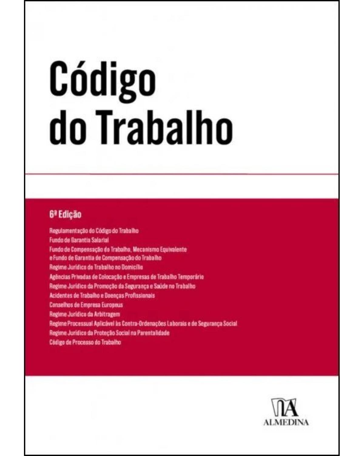 Código do trabalho - 6ª Edição | 2022