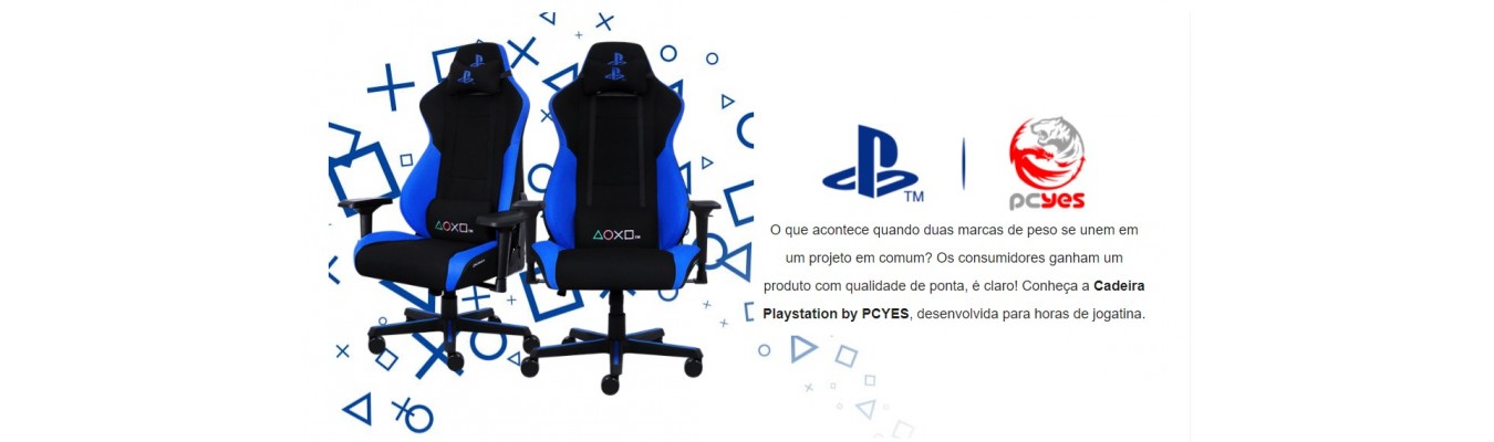 PROMOÇÃO Cadeira Gamer Playstation by PCYES